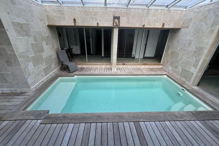 Holiday Home With Indoor Pool, Le Porge Zewnętrze zdjęcie